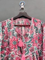 Belle robe longue d'été coréenne en coton lavable et écologique pour femmes, style bohème