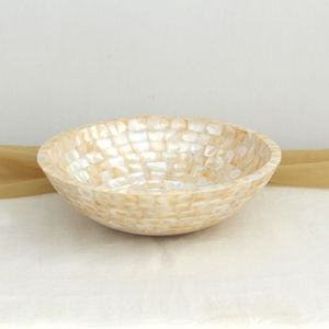 Latest Design Home Decoration MOP Bowl Dry Fruit Dates Server Bowl <b>Mini</b> Round Mother of Pearl Bowl by Indian Suppliers - Product Image 3