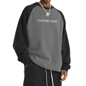 Nouveauté Sweat-shirts pour hommes 100% coton molletonné écologique lavés à l'acide Broderie vintage à capuche surdimensionné Hiver personnalisé - Product Image 1