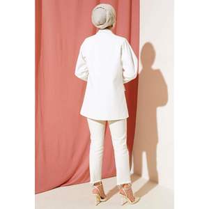 Veste croisée à quatre boutons Blanc TR Origin Motif régulier - Product Image 2