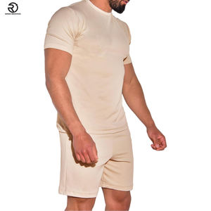 Nouveau Style t-shirt ensemble court sur mesure deux pièces t-shirt ensemble court course vêtements de sport hommes ensembles d'été - Product Image 3