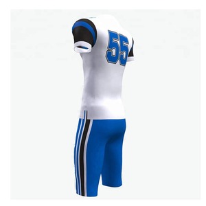 Maillot de football américain pour hommes Custom Uniform Team Tackle Twill Gamewear Kit de vente en gros de polyester respirant en maille cousue - Product Image 6