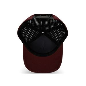 OEM Waterproof Golf Hat with Front Rubber Logo Laser Cut Holes Curved Brim Quick Dry <b>Snapback</b> <b>Cap</b> for Active Lifestyle - Product Image 5