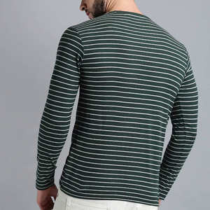 T-shirts pour hommes à manches longues et col rond, vêtements décontractés de rue, t-shirts de haute qualité 100% coton pour adultes, haut pour hommes - Product Image 5