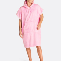 Poncho de surf de luxe en coton respirant et écologique à séchage rapide pour hommes et femmes, avec capuche, serviette de plage pour se changer, toutes saisons