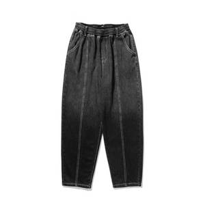 Pantalones vaqueros negros y grises para hombre, pantalones vaqueros rectos negros y azules oscuros de otoño para hombre, pantalones vaqueros clásicos de algodón elástico, talla 40 42 44 - Product Image 5