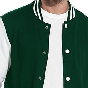 Vestes universitaires en tissu de laine de haute qualité, logo personnalisé en gros, vestes de lettreman d'hiver pour garçons - Product Image 2