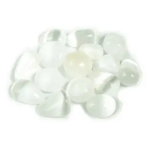 Pierre de Selenite, cristal naturel, guérison en vrac, galets, agate, pierres précieuses, chakra reiki, vente en gros, en vrac - Product Image 1