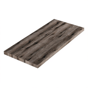 Mobile Bagno Moderno Koricini Appoggio 100cm Design Italiano in MDF e PVC per Hotel - Lavabo in Legno di Quercia Fossile con Stile Pianoforte - Product Image 3