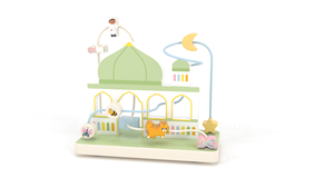 Jouet islamique éducatif en bois Masjid Labyrinthe de perles sûr pour les enfants musulmans Ramadan et Eid Cadeaux pour le développement de la motricité - Product Image 2