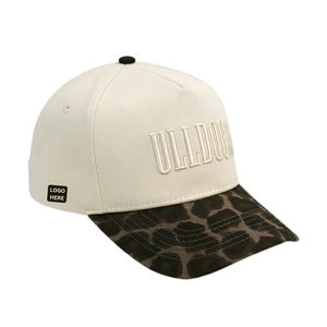 Custom 3D Embroidery Logo Performance Golf Cap 5-Panel Lightweight Hat With Adjustable Strapback Closure Camo <b>Webbing</b> <b>Strap</b> OEM - Product Image 3