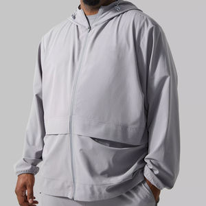 Premium Plus Unisexe Active Training Coupe-Vent Léger Durable Élégant Fitness Outerwear avec Département Poche Détail - Product Image 5