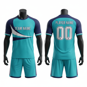 Ensemble de maillots de football pour hommes, manches courtes, col en V, évacuation de l'humidité, 100% polyester, toutes saisons, transfert thermique, motif animalier floral sur le devant - Product Image 4