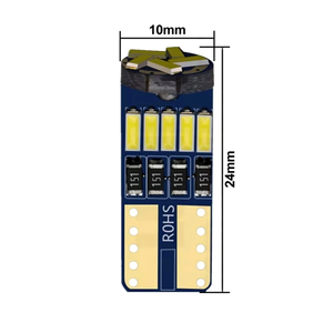 Bombilla LED T10 12V 5W Canbus sin fondo 15 LED para Faro de parque luz trasera 6500K Temperatura de Color nueva condición 2 piezas para - Product Image 3