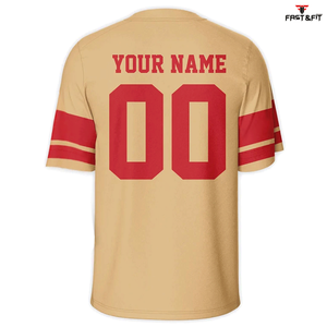 Maillot de football américain grande taille confortable et respirant Nouveautés Hommes Femmes Logo personnalisé Maillot de football américain à vendre - Product Image 2