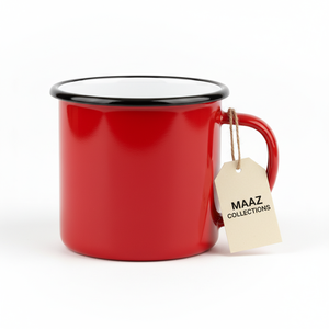 Mug à café en émail métallique personnalisé avec logo en gros, écologique, 250 ml - Product Image 1