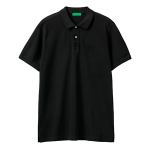 Camiseta Polo de algodón 100% de alta calidad para hombre con logotipo personalizado de manga corta y patrón sólido tela de lona de proveedor de fábrica - Product Image 1