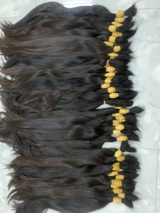 100% ต่อผมมนุษย์แท้ Remy ทำจากหนังศีรษะสองชั้นเรียงกันเป็นจำนวนมากพร้อมส่งออกไปยังประเทศเวียดนาม - Product Image 2