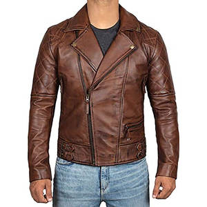 Chaqueta Bomber para Hombre, Estilo Casual Vintage, Talla Grande, Holgada, Cortavientos, Transpirable, Marrón, Elegante, Hecha a Mano - Product Image 3
