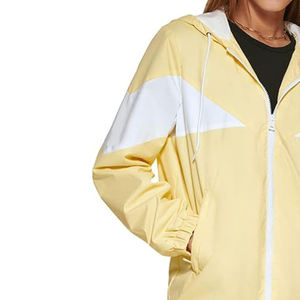 Chaqueta cortavientos de invierno informal de talla grande para mujer, ajuste cómodo con capucha, Color personalizado, nuevo diseño, cierre de cremallera - Product Image 6