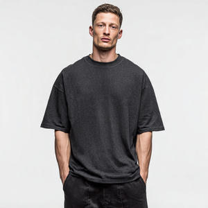 เสื้อยืดคอกลมแขนสั้นพิมพ์ลายแบบถ่ายเทความร้อนสำหรับผู้ชาย ผ้าฝ้ายทอ 100% สำหรับใส่วิ่งออกกำลังกายในฤดูร้อน - Product Image 3