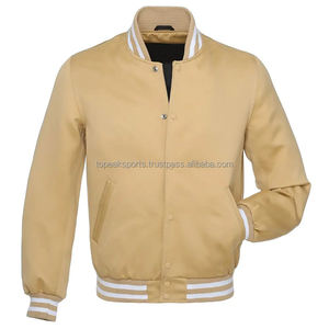 2026 OEM Veste à capuche en satin beige chaud sur mesure de qualité supérieure pour homme, 100% haute qualité, faible MOQ, prix bas, hiver, col montant - Product Image 1