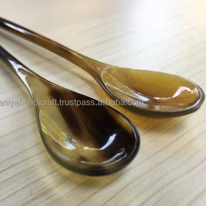 Hecho a mano 100% cuchara de cuerno de búfalo Natural Combo estilo Feng Shui diseño Animal hecho a mano artesanías naturales recuerdos - Product Image 1