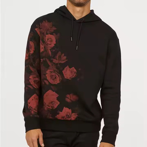 Sweat à capuche personnalisé pour hommes doublé polaire épais surdimensionné 100% matériau pur teint uni pour l'hiver avec une faible quantité minimale de commande - Product Image 2