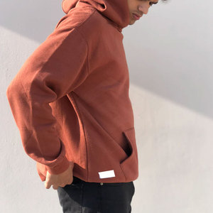 2025 nueva llegada sudaderas con capucha de gran tamaño de invierno informales de alta calidad para hombres con estampado Digital patrón sólido suministro ODM cuello con capucha - Product Image 4
