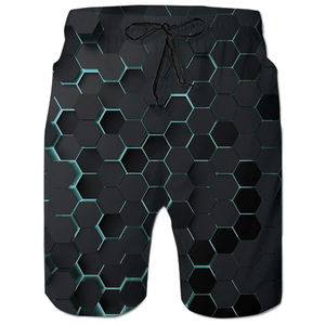 กางเกงขาสั้นผ้ายืดเอวสูงสำหรับผู้ชายกางเกงขาสั้นสำหรับฤดูร้อน - Product Image 1