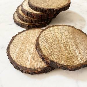 ชุดที่รองแก้วไม้วอลนัทและไม้บีชงานตามสั่งสำหรับถ้วยชาและกาแฟทำด้วยมือแผ่นรองเครื่องดื่มพรีเมียม - Product Image 3