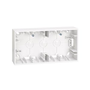 Scatola di superficie bianca per due elementi (Simn 27 Play 2700752-030) - Product Image 1