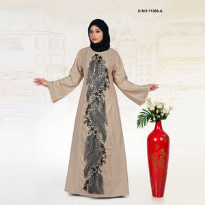 Modern Embroidered Abaya for Women | <b>Long</b> Modest <b>Dress</b> | Stylish Islamic Clothing - Product Image 1