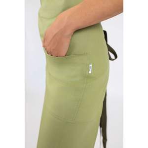 Delantal de trabajo japonés estilo Rock Green Tea para niños, delantal de cintura para soldar y pintar, para uso comercial, en blanco para diseño personalizado - Product Image 4