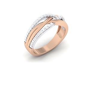 IGI Certified Luxury 14K & 18K Solid Gold Diamond Band <b>Ring</b> for <b>Men</b> Indian Handmade Jewelry - Product Image 3