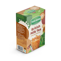 Approvisionnement d'usine en gros Emballage en sachet de lait en poudre instantané de bon goût Emballage de thé personnalisé Thé instantané au miel et au gingembre