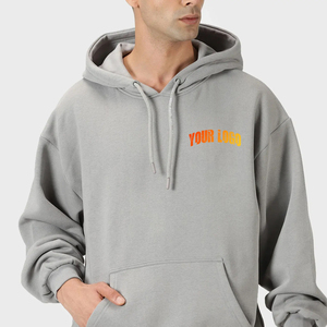 เสื้อสเวตเชิ้ตแบบสวมหัวมีฮู้ดสำหรับผู้ชาย500ผ้าคอตตอน100% GSM ปักลายสำหรับฤดูหนาว - Product Image 5