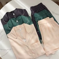 Pyjama de nuit 2 pièces en soie respirant pour hommes, design unique, personnalisé OEM avec manches complètes, options de taille plus