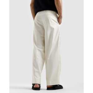Pantalon plissé taille haute à jambes larges et coupe ajustée - Product Image 5