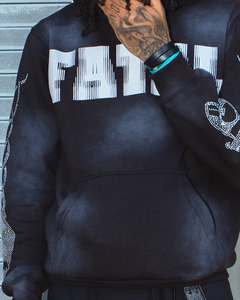 Sunfaded Vintage Washed Sewatpants y Hoodie Chándal Set Hombres Custom Distressed Bordado Conjuntos de dos piezas Conjunto de chándal - Product Image 3