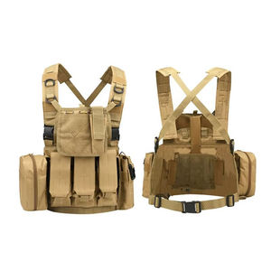 Nueva llegada de chaleco táctico personalizado sistema Molle portador de placa aparejo de pecho para al aire libre hecho de nailon material sólido - Product Image 3