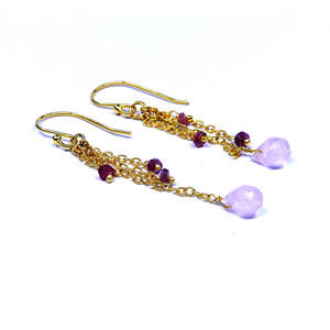 เซ็ตต่างหูชุบทองเงินสเตอร์ลิง925สำหรับผู้หญิงขอบพลอยหลากสีต่างหูสุดคลาสสิกสำหรับปาร์ตี้ - Product Image 5