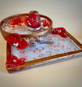 Cuenco de Ángel de Resina Hecho a Mano de Primera Calidad para Hogares Ecológicos e Interiores Inspirados en la Naturaleza Tradebyd - Product Image 1