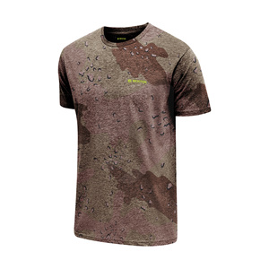 เสื้อยืดผ้าฝ้าย100% สำหรับผู้ชายผ้าถักเนื้อนุ่มสีทึบพิมพ์ซับลิเมชันเต็มแขนสั้นแนวสตรีทเสื้อผ้าลำลองงาน OEM ตามสั่ง - Product Image 3