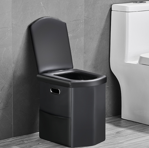 Cubo de inodoro de coche de emergencia para exteriores de PVC plegable portátil para campistas-muebles de Camping - Product Image 4