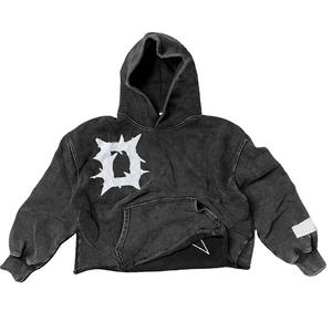 Jersey de alta calidad al por mayor de fábrica personalizado 80% Algodón elegante Atlético térmico hombres sudaderas con capucha desgastadas - Product Image 1