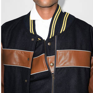 Custom Logo Premium Wool Chenille Embroidery Baseball Letterman <b>Jackets</b> <b>Men</b> Vintage Leather Sleeve Varsity <b>Jacket</b> Casual Winter - Product Image 4