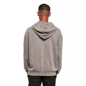 Sudaderas con capucha de gran tamaño pesadas de moda para mujer de algodón 100% de alta calidad con logotipo personalizado estilo informal para invierno y otoño - Product Image 2