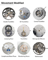 Mouvement ETA 2892A2, 21 rubis, 28800 alternances par heure, calibre mécanique automatique ultra-fin de fabrication suisse pour la fabrication de montres de luxe