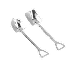 ช้อนตักไอศกรีมสแตนเลสช้อนตักขนมช้อนตักชาทำจากโลหะมีสลักช้อนตักขนม - Product Image 4
